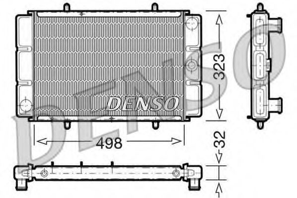 Imagine Radiator, racire motor DENSO DRM03002