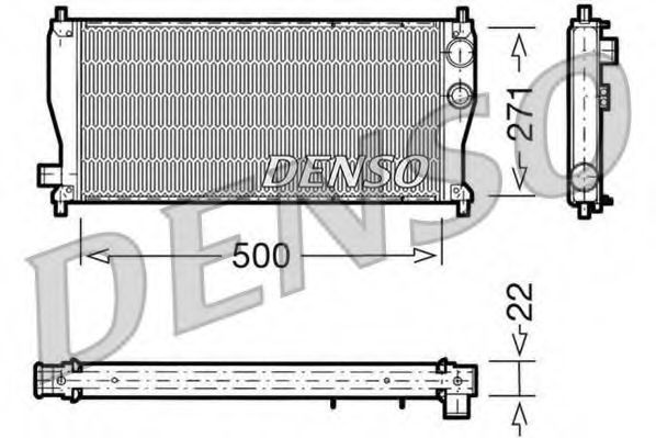 Imagine Radiator, racire motor DENSO DRM03011