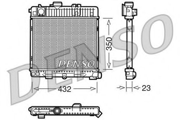 Imagine Radiator, racire motor DENSO DRM05026