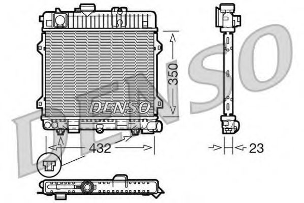 Imagine Radiator, racire motor DENSO DRM05028