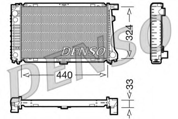 Imagine Radiator, racire motor DENSO DRM05032