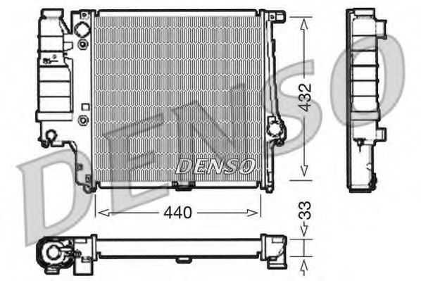 Imagine Radiator, racire motor DENSO DRM05038