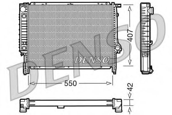 Imagine Radiator, racire motor DENSO DRM05040