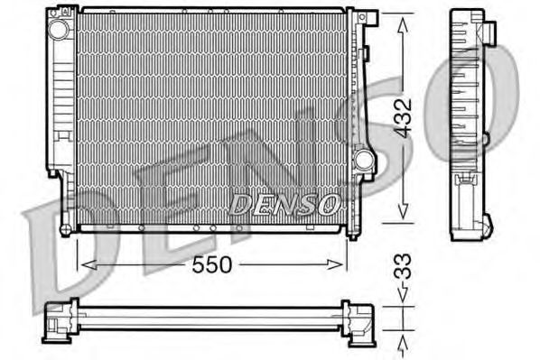 Imagine Radiator, racire motor DENSO DRM05041