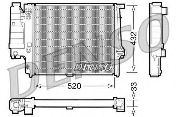 Imagine Radiator, racire motor DENSO DRM05060