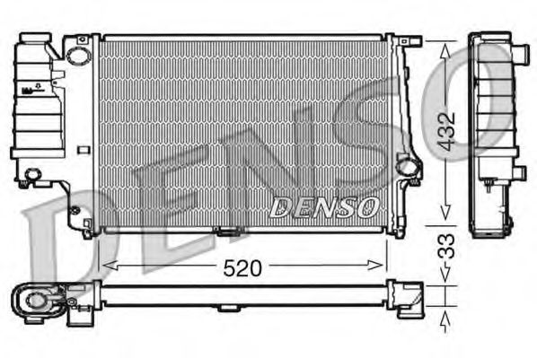 Imagine Radiator, racire motor DENSO DRM05063