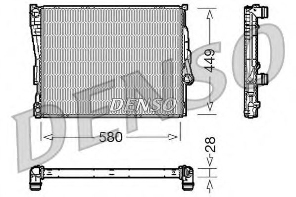 Imagine Radiator, racire motor DENSO DRM05069