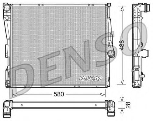 Imagine Radiator, racire motor DENSO DRM05090