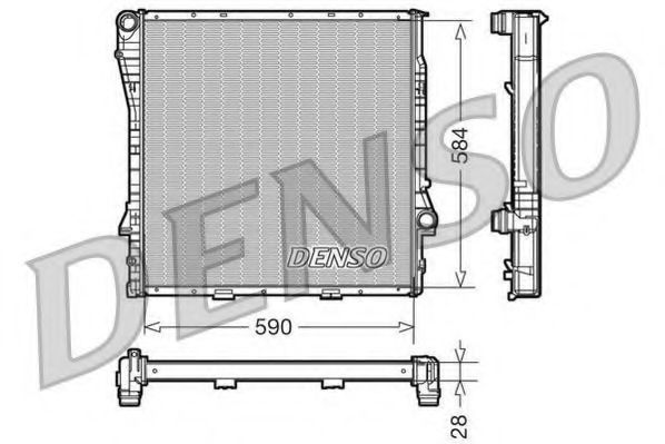 Imagine Radiator, racire motor DENSO DRM05116