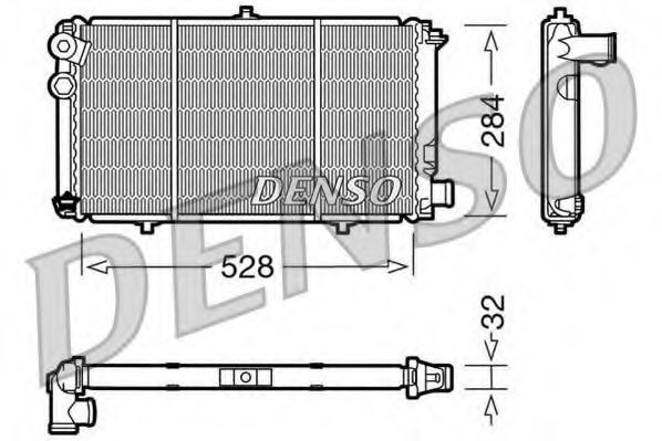 Imagine Radiator, racire motor DENSO DRM07001