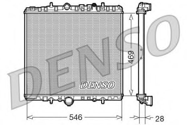 Imagine Radiator, racire motor DENSO DRM07061