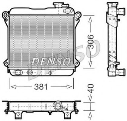 Imagine Radiator, racire motor DENSO DRM09001