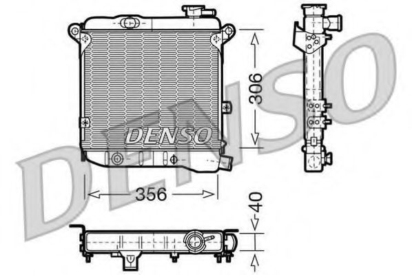 Imagine Radiator, racire motor DENSO DRM09002