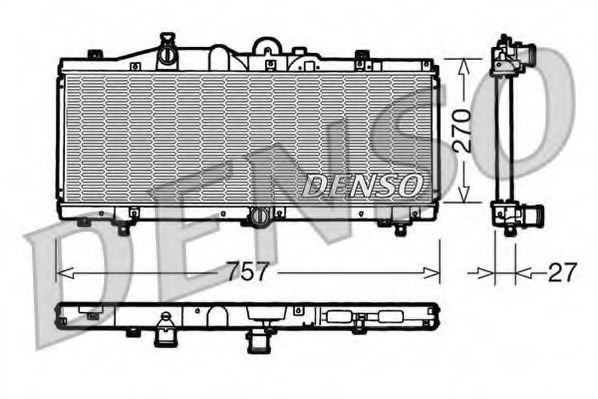 Imagine Radiator, racire motor DENSO DRM09010