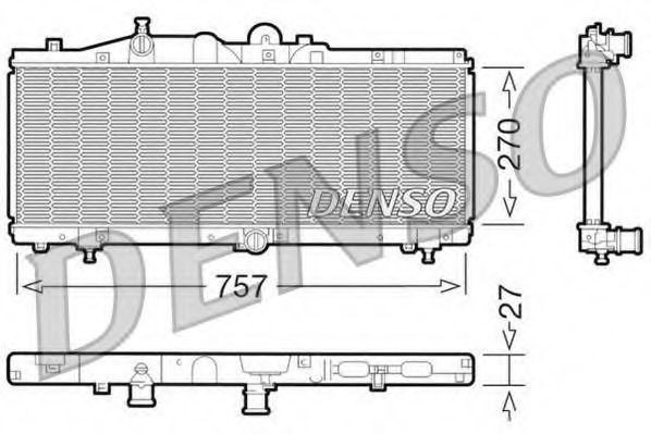 Imagine Radiator, racire motor DENSO DRM09011