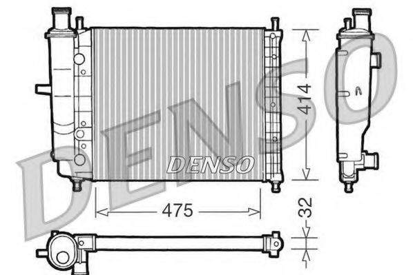 Imagine Radiator, racire motor DENSO DRM09028