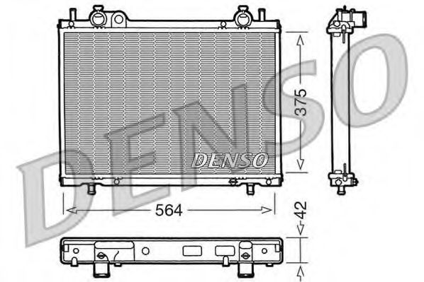 Imagine Radiator, racire motor DENSO DRM09035