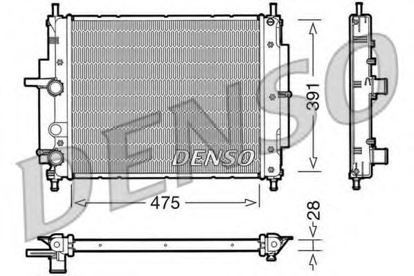 Imagine Radiator, racire motor DENSO DRM09036