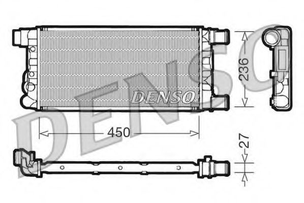 Imagine Radiator, racire motor DENSO DRM09041