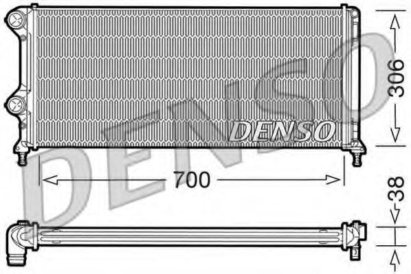 Imagine Radiator, racire motor DENSO DRM09060