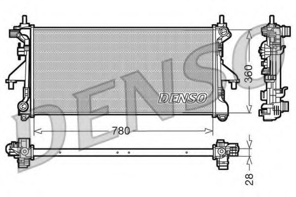 Imagine Radiator, racire motor DENSO DRM09079