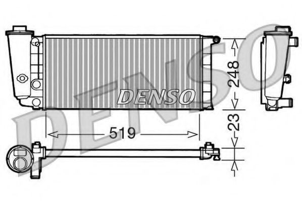 Imagine Radiator, racire motor DENSO DRM09080