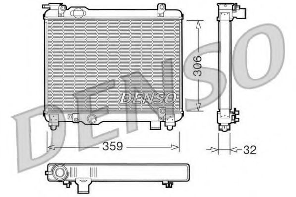 Imagine Radiator, racire motor DENSO DRM09082