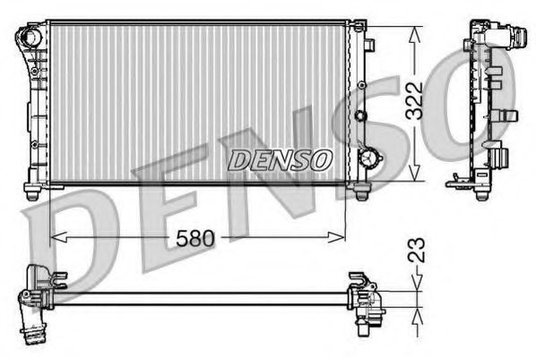 Imagine Radiator, racire motor DENSO DRM09085