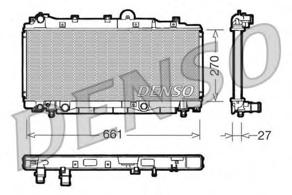 Imagine Radiator, racire motor DENSO DRM09093