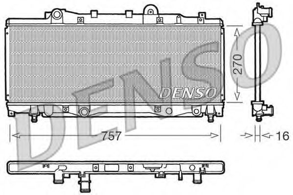 Imagine Radiator, racire motor DENSO DRM09094