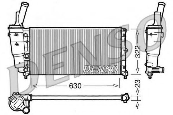 Imagine Radiator, racire motor DENSO DRM09097