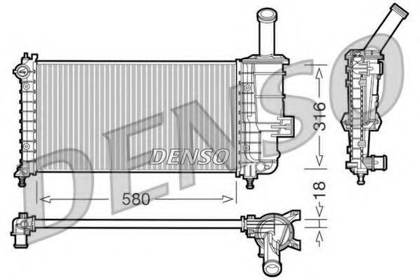 Imagine Radiator, racire motor DENSO DRM09100