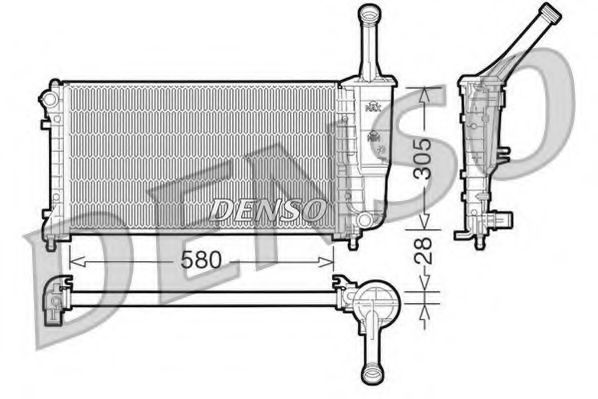 Imagine Radiator, racire motor DENSO DRM09106