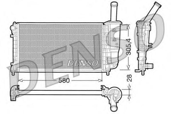 Imagine Radiator, racire motor DENSO DRM09108