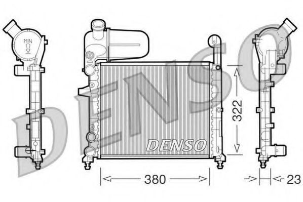 Imagine Radiator, racire motor DENSO DRM09134