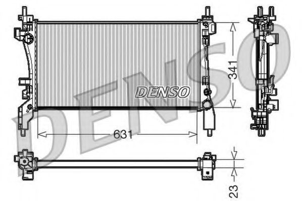 Imagine Radiator, racire motor DENSO DRM09172