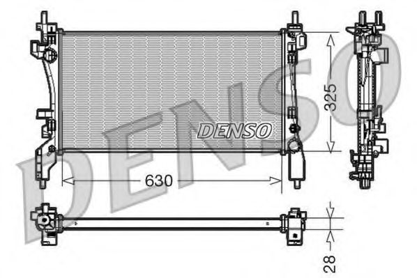 Imagine Radiator, racire motor DENSO DRM09173