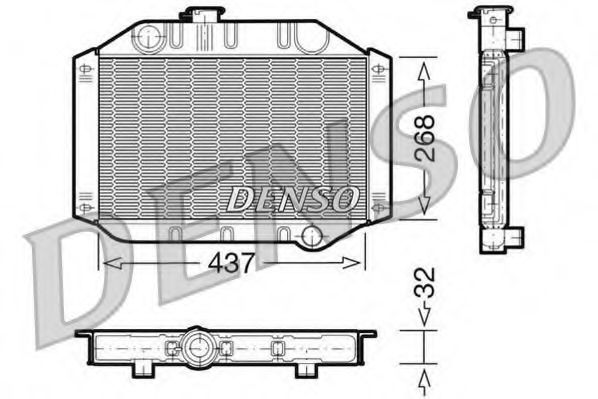 Imagine Radiator, racire motor DENSO DRM10010