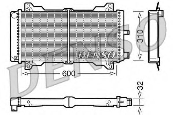 Imagine Radiator, racire motor DENSO DRM10014