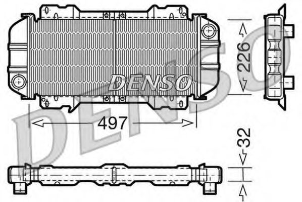 Imagine Radiator, racire motor DENSO DRM10015