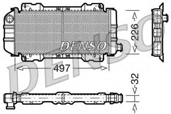 Imagine Radiator, racire motor DENSO DRM10017