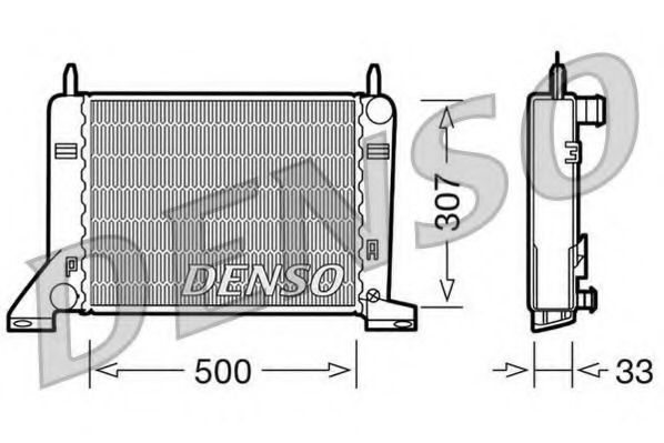 Imagine Radiator, racire motor DENSO DRM10022