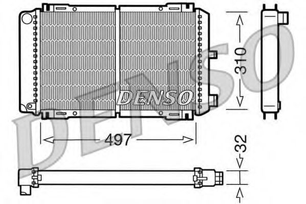 Imagine Radiator, racire motor DENSO DRM10031