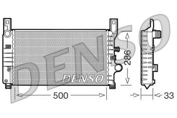 Imagine Radiator, racire motor DENSO DRM10034