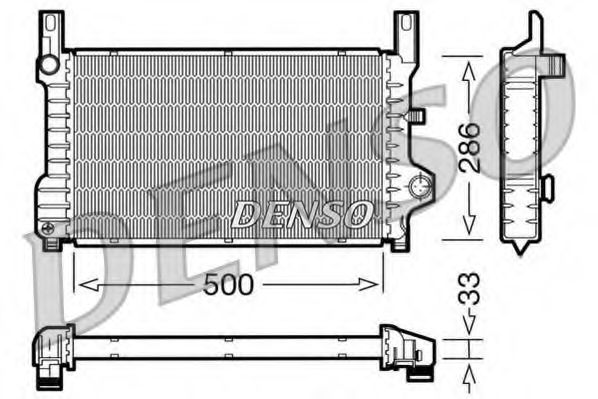 Imagine Radiator, racire motor DENSO DRM10036