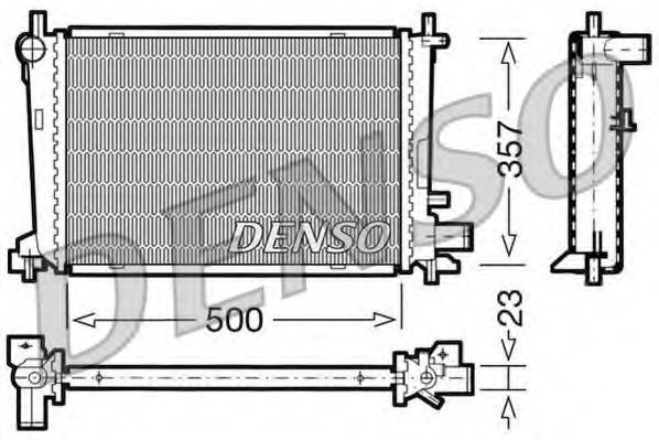 Imagine Radiator, racire motor DENSO DRM10038