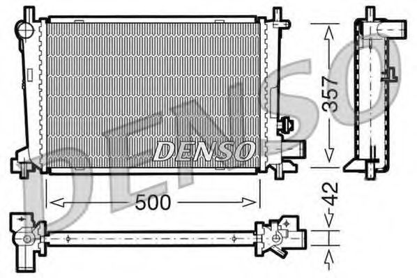 Imagine Radiator, racire motor DENSO DRM10040