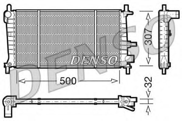 Imagine Radiator, racire motor DENSO DRM10041