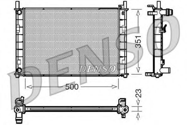 Imagine Radiator, racire motor DENSO DRM10046