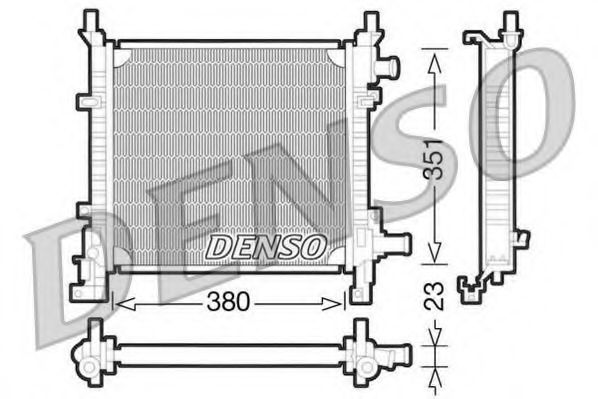 Imagine Radiator, racire motor DENSO DRM10061